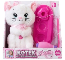 KOTEK PLUSZAK MASKOTKA DO DEKOROWANIA MIAUCZY ZABAWKA KREATYWNA NATALIA