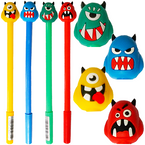 DŁUGOPIS FANTAZYJNY POTWOREK DIABEŁEK 0.7mm PENMATE - 4 szt.