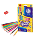 KREDKI ASTRA GRUBE OŁÓWKOWE JUMBO TRÓJKĄTNE 12 kolorów SZKOLNE TEMPERÓWKA