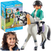 PLAYMOBIL HORSES OF WATERFALL JEŹDZIEC TURNIEJOWY FIGURKI AKCESORIA 14 EL.