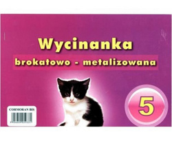 WYCINANKA BROKATOWO - METALIZOWANA 5 PAPIER A4