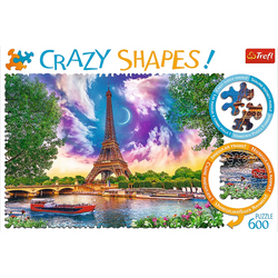 PUZZLE 600 ELEMENTÓW NIEBO NAD PARYŻEM CRAZY SHAPES 11115 - TREFL
