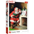 PUZZLE 1000 COCA COLA MIKOŁAJ PRZY KOMINKU BOŻE NARODZENIE TREFL 10922