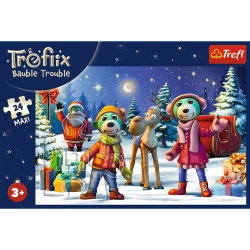 PUZZLE MAXI 24 TREFLIKI XMAS TREFLIKI LEPIĄ BAŁWANA UKŁADANKA TREFL 14375
