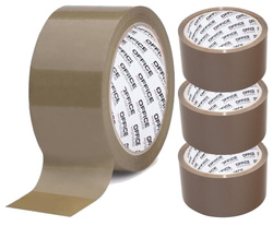 TAŚMA PAKOWA BRĄZOWA OFFICE PRODUCTS 48mm 46m MOCNA DO PACZEK - 3 szt.