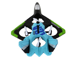 SAMOLOT ZDALNIE STEROWANY MYŚLIWIEC NIEBIESKI PILOT R/C PIANKOWY ŚWIATŁA