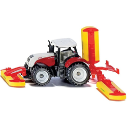 TRAKTOR STEYR Z KOSIARKAMI POTTINGER CIĄGNIK KOLEKCJONERSKI 1672 SIKU