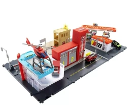 MATCHBOX ACTION DRIVERS SZPITAL HELIKOPTER RATUNKOWY AMBULANS KARETKA AUTO