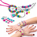 ZESTAW KREATYWNY KOLOROWE BRANSOLETKI CRAZY CHIC KORALIKI CLEMENTONI