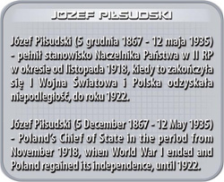 KLOCKI COBI NIEPODLEGŁOŚĆ JÓZEF PIŁSUDSKI 2980