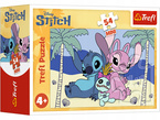 PUZZLE MINI 54 ELEMENTY STITCH I JEGO ŚWIAT UKŁADANKA TREFL 19814