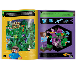 LEGO MINECRAFT WYPRAWA PO NETHERYTOWY MIECZ FIGURKA NAKLEJKI 