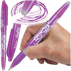 DŁUGOPIS WYMAZYWALNY PIÓRO PILOT FRIXION BALL 0.7mm FIOLETOWY - 3 sztuki