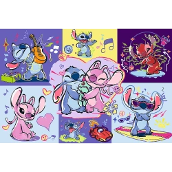 PUZZLE 300 ELEMENTÓW LILO I STITCH ZAKRĘCONY STITCH UKŁADANKA 23033 TREFL