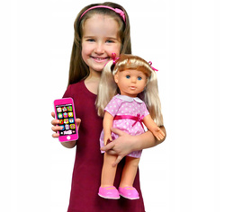 LALKA INTERAKTYWNA CHODZĄCA ZE SMARTFONEM EDUKACYJNA NATALIA MÓWI PL ANG