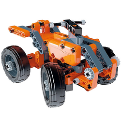 LABORATORIUM MECHANIKI ŁAZIK I QUAD KLOCKI 130 EL. 2 MODELE CLEMENTONI