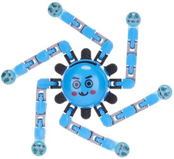 FIDGET SPINNER ROBOT NIEBIESKI ŚWIECI W CIEMNOŚCI