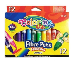FLAMASTRY GRUBE SPIERALNE JUMBO 12 KOL COLORINO 