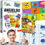 GRA EDUKACYJNA DLA DZIECI ANGIELSKI MAŁY ODKRYWCA UKŁADANKA TREFL 02812
