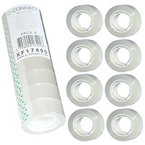 TAŚMA KLEJĄCA PRZEZROCZYSTA BIUROWA Q-CONNECT 18mm x 20m - 8 szt. (1 op.)