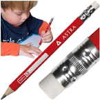 OŁÓWEK JUMBO GRUBY HB TRÓJKĄTNY ASTRA DO NAUKI PISANIA Z GUMKĄ