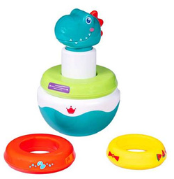 PIRAMIDKA DINO WAŃKA WSTAŃKA KOLOROWA - SMILY PLAY