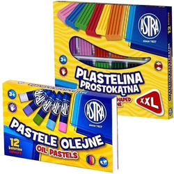 WYPRAWKA SZKOLNA ASTRA FARBY KREDKI FLAMASTRY BLOK ZESTAW ARTYSTYCZNY