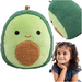 SQUISHMALLOWS FUZZAMALLOWS ZIELONE AWOKADO AUSTIN MASKOTKA PLUSZAK 30 cm