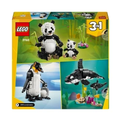 LEGO CREATOR 3w1 DZIKIE ZWIERZĘTA RODZINA PAND PINGWIN ORKA 626 EL. 31165