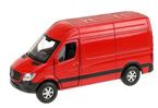 MERCEDES-BENZ SPRINTER METALOWY SAMOCHÓD Z NAPĘDEM KOLEKCJONERSKI CZERWONY