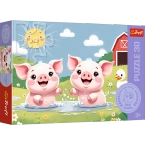 PUZZLE 30 ELEMENTÓW WESOŁE ŻYCIE NA WSI ŚWINKI UKŁADANKA TREFL 18334