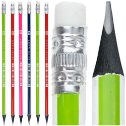 OŁÓWEK Z GUMKĄ HB GRAFITOWY TRÓJKĄTNY SZKOLNY MOCNY GRAFIT ASTRA - 6 sztuk