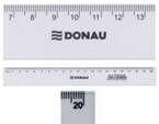 LINIJKA 20 CM TRANSPARENTNA BIUROWA SZKOLNA PRECYZYJNA LEKKA - DONAU