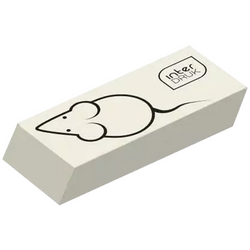 GUMKA DO ŚCIERANIA MAZANIA OŁÓWKA MYSZKA BIAŁA ELASTYCZNA INTERDRUK - 36szt