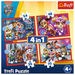 PUZZLE 4W1 PSI PATROL W MIEŚCIE 34374 - TREFL 