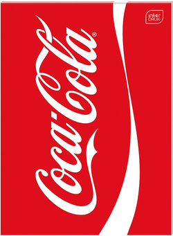 ZESZYT DO SŁÓWEK A6 32 KARTKI W KRATKĘ MAT + UV COCA COLA INTERDRUK