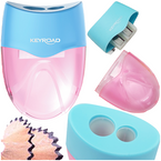 TEMPERÓWKA Z POJEMNIKIEM PODWÓJNA SZKOLNA STRUGACZKA KEYROAD WAVE PASTEL