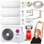KLIMATYZATOR ŚCIENNY LG STANDARD 2 MULTISPLIT 3 x 2kW ZESTAW MONTAŻOWY 5M