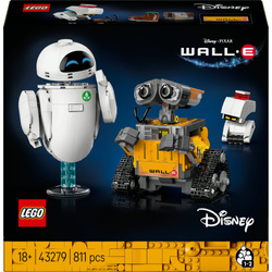 LEGO DISNEY WALL-E I EVA ROBOTY RUCHOME ELEMENTY PIXAR KLOCKI 811 el. 43279