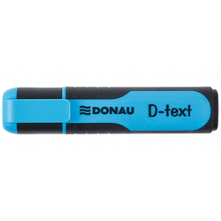 ZAKREŚLACZ MARKER FLUORESCENCYJNY ŚCIĘTY DONAU D-TEXT FLUO NIEBIESKI