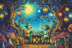 PUZZLE 100 EL. TREFLIKI SPOTKANIE W KAWIARNI INSPIRED BY ART TREFL 16561