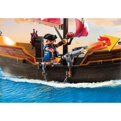 PLAYMOBIL PIRATES STATEK PIRACKI Z ZAŁOGĄ KLOCKI KONSTRUKCYJNE 101 EL 71418