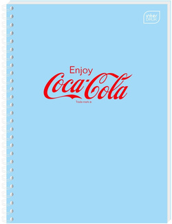 KOŁOZESZYT NOTES A6 80 KARTEK W KRATKĘ NA SPIRALI COCA COLA INTERDRUK