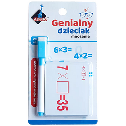 GENIALNY DZIECIAK MNOŻENIE FISZKI MATEMATYCZNE NAUKA LICZENIA ASKATO