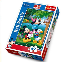 PUZZLE PIKNIK Z DONALDEM MYSZKA MIKI I MINNIE 60EL