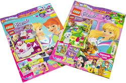 LEGO FRIENDS NR.1/2 GAZETKI 2 MAGAZYNY + 2 DODATKI DO ZBUDOWANIA KLOCKI