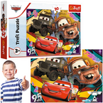 PUZZLE AUTA CARS 30 EL. ROZPĘDZONE SAMOCHODY ZYGZAK ZŁOMEK 18293 TREFL
