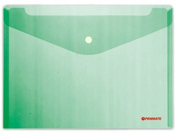 KOPERTA A4 NA DOKUMENTY TECZKA NA ZATRZASK PENMATE BIUROWA ZIELONA