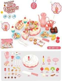 DUŻY TORT DO KROJENIA, AKCESORIA ŚWIATŁO I DŻWIĘKI