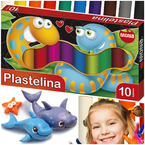 PLASTELINA SZKOLNA 10 KOLORÓW MIEKKA I ELASTYCZNA MONA ST.MAJEWSKI